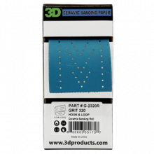 3D Шлифовальный материал в полосе Ceramic Paper 2-3/4"x13yd 320 Grit Multi-Hole