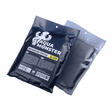 AQUA MONSTER Микрофибровое полотенце 50*80 см, чёрное, 600гр/м2 для сушки авто